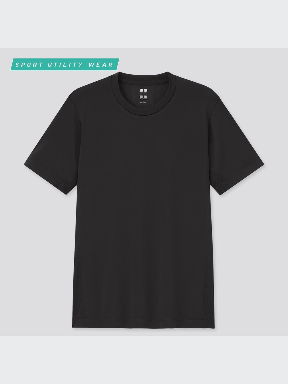 NWT - Uniqlo DRY-EX Crew Neck Short-Sleeve T-Shirt in Black - Size L